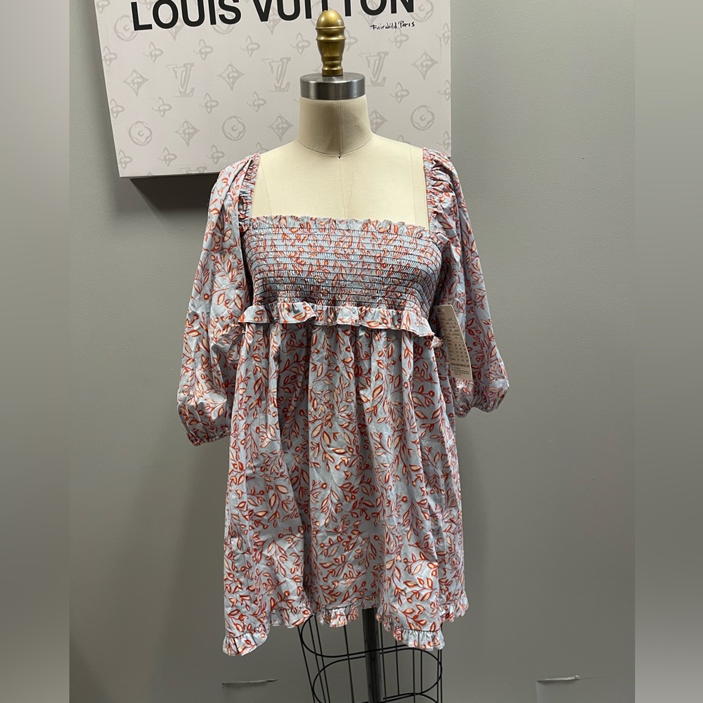 NM- floral midi dress sample with tags size s